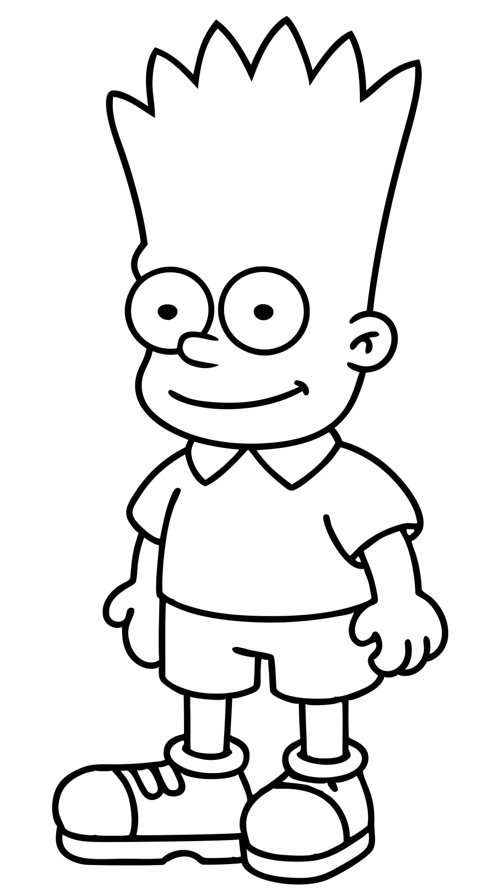 coloring pages bart simpson